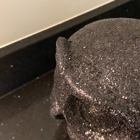 Black Glitter Owl Halloween Large - Picture 4 of 11